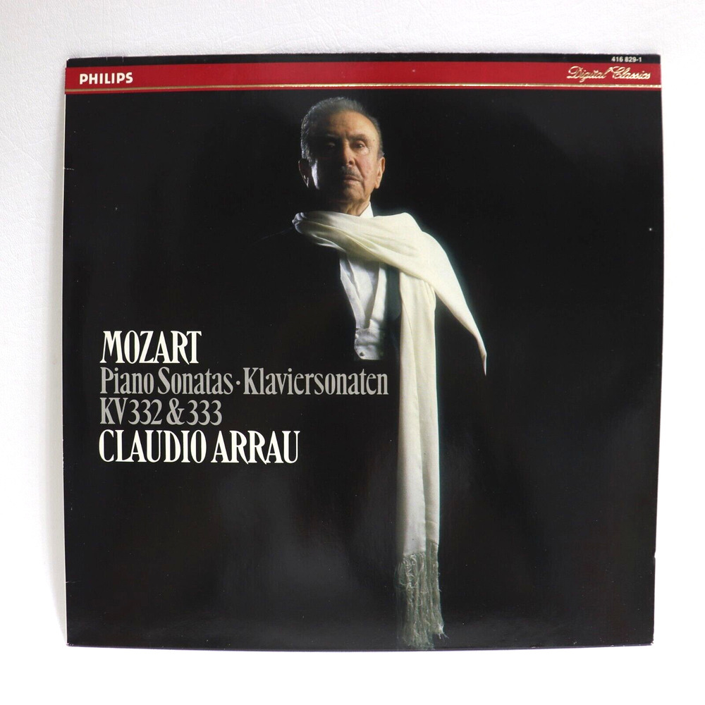 Mozart Piano Sonatas KV 332 333 Claudio Arrau Philips 1987 Vinyl LP 33 RPM